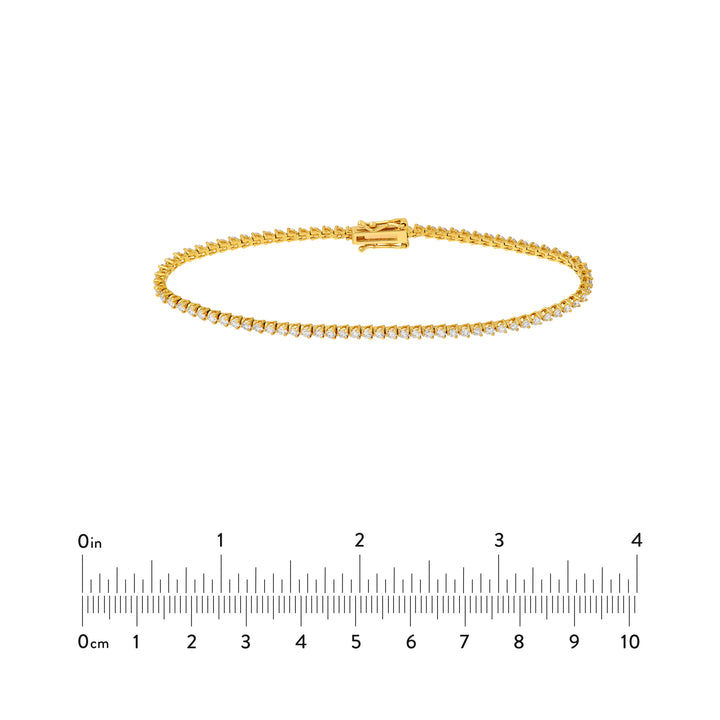 Diamond 3-Prong Tennis Bracelet (1-5/8tcw)