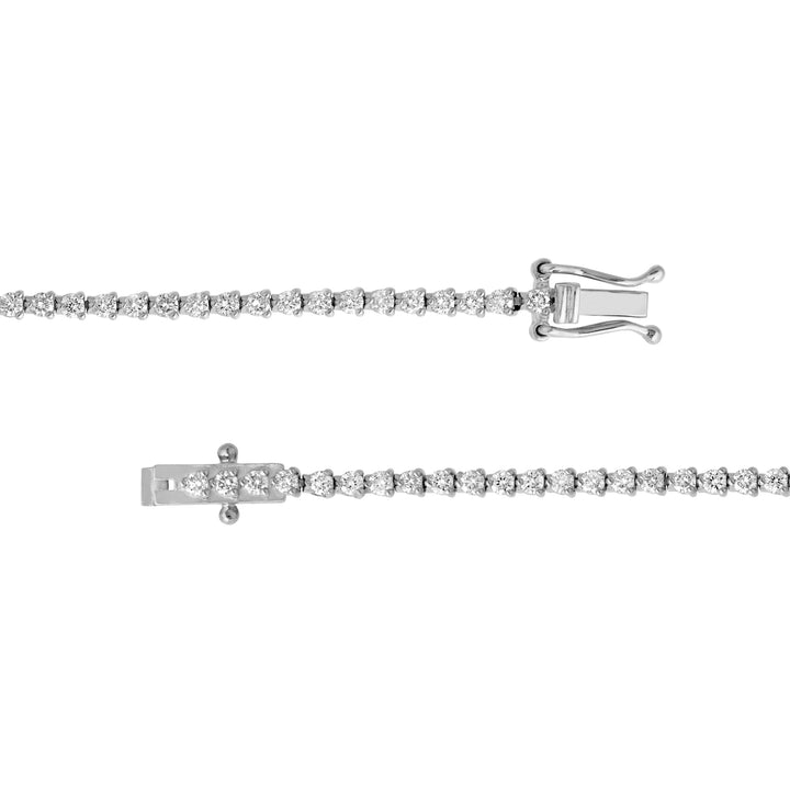 Diamond 3-Prong Tennis Bracelet (1-5/8tcw)