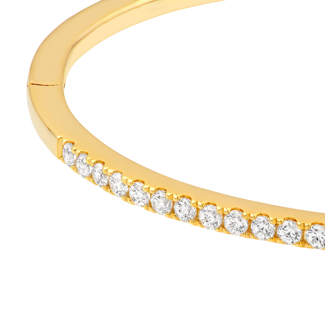 Diamond Half Bangle Bracelet (7/8tcw)