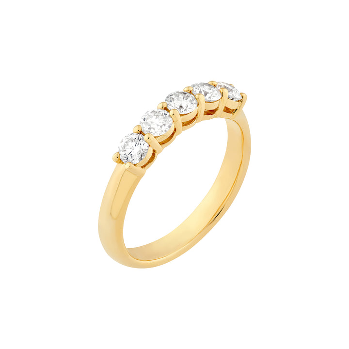 7/8tcw 5 Stone Diamond Ring
