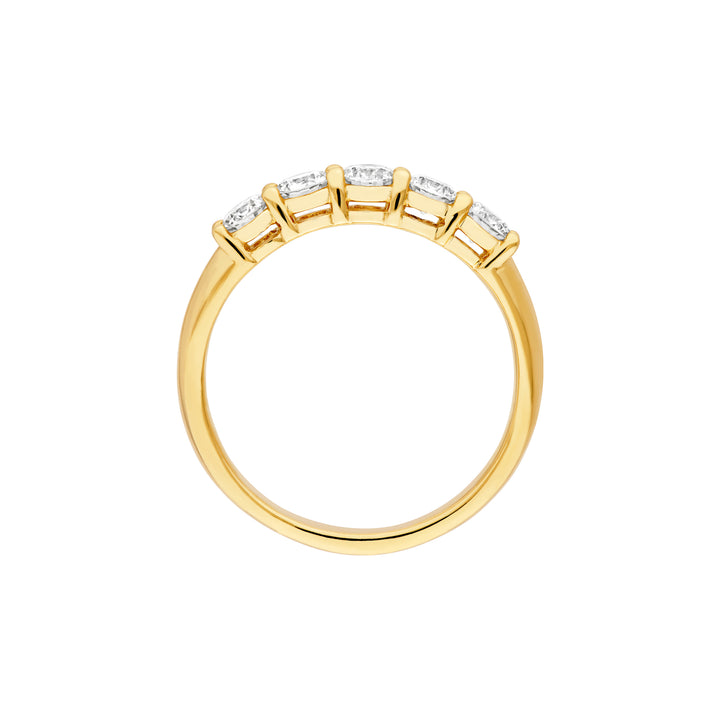 7/8tcw 5 Stone Diamond Ring