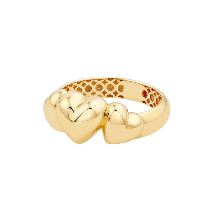 Triple Hearts Ring