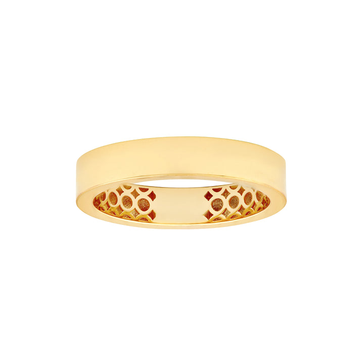 Polished Flat 4mm Band Ring