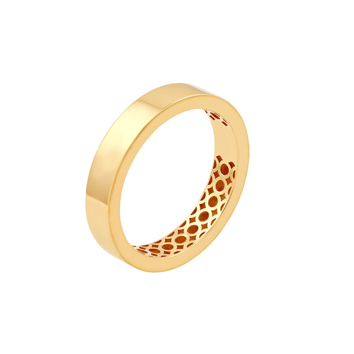 Polished Flat 4mm Band Ring