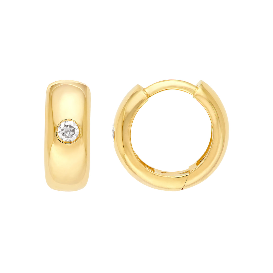 11mm Diamond Mini Hoops