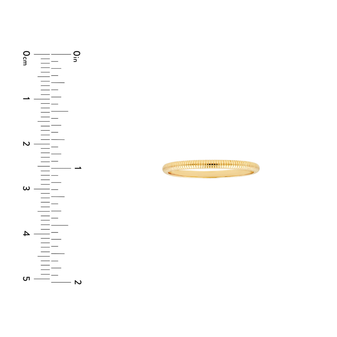 Ribbed Band Ring