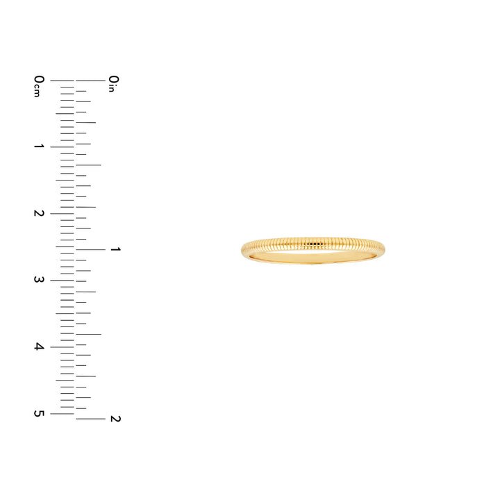 Ribbed Band Ring