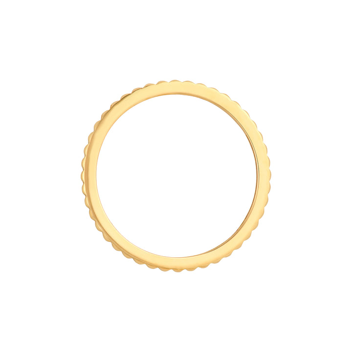 Facet Cut Out Band Ring