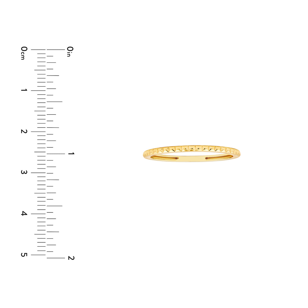 Facet Cut Out Band Ring