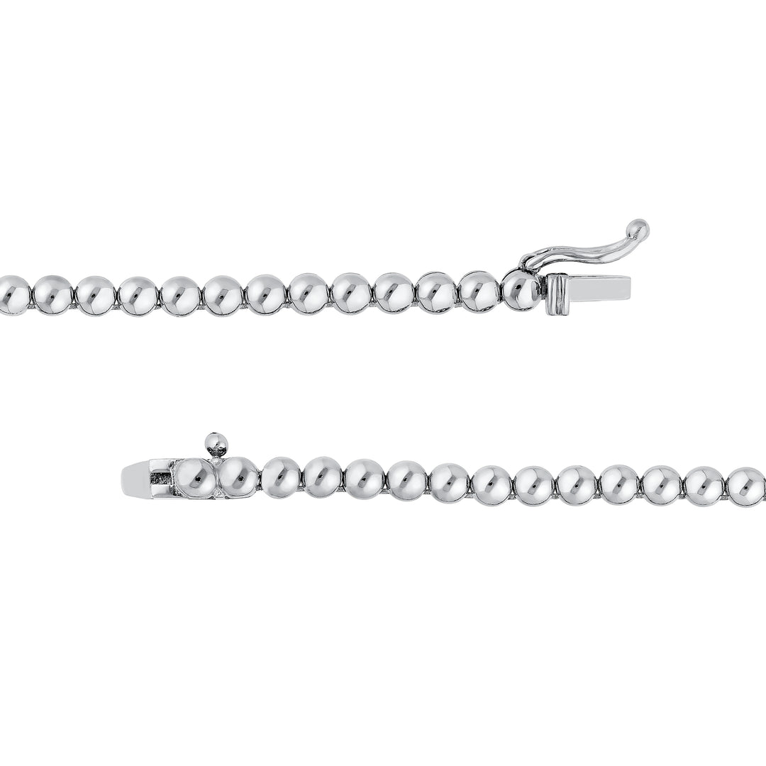 Diamond Halfway Tennis Straight Necklace (7tcw)