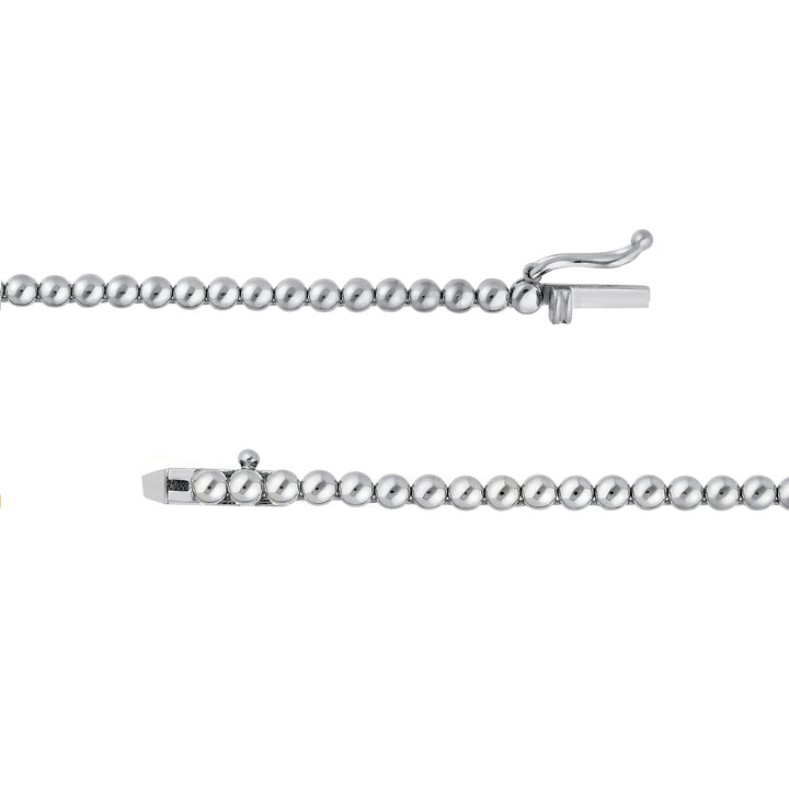 4-5/8tcw Diamond Halfway Tennis Necklace