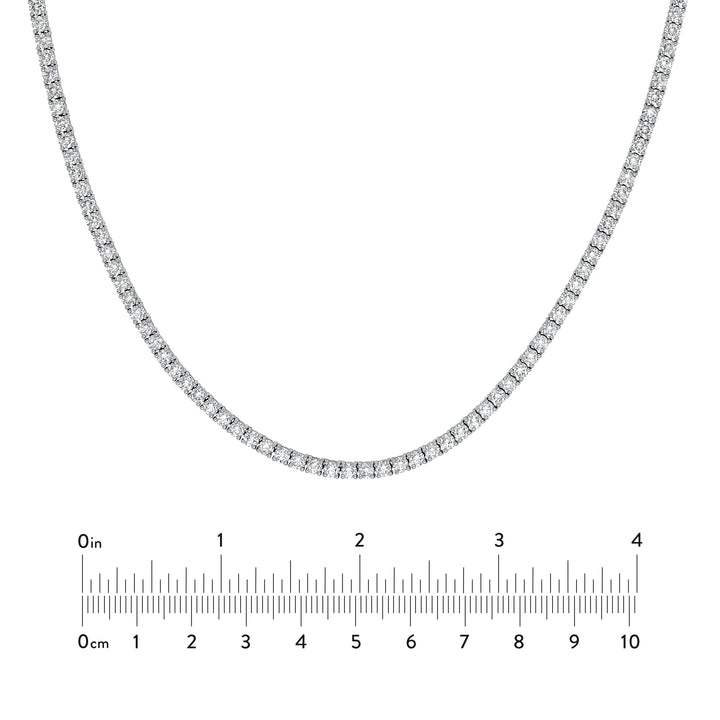 4-5/8tcw Diamond Halfway Tennis Necklace