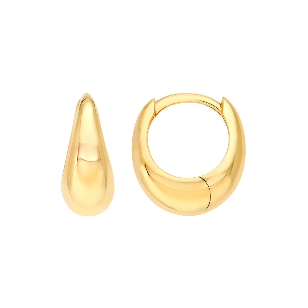 Small Graduated Round Hoop Earrings