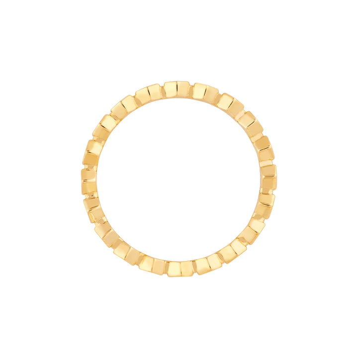 Hexagonal Bead Band Ring