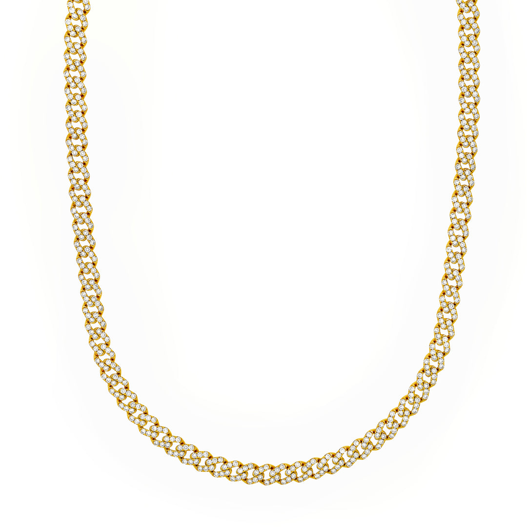 7-3/8tcw Diamond Curb Necklace