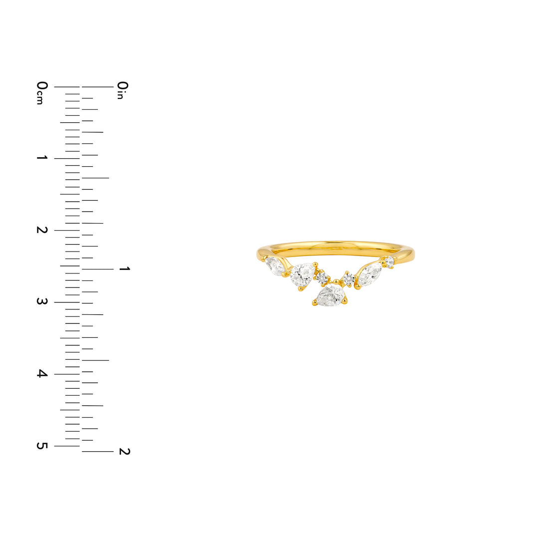 Round Diamond Blossom Band
