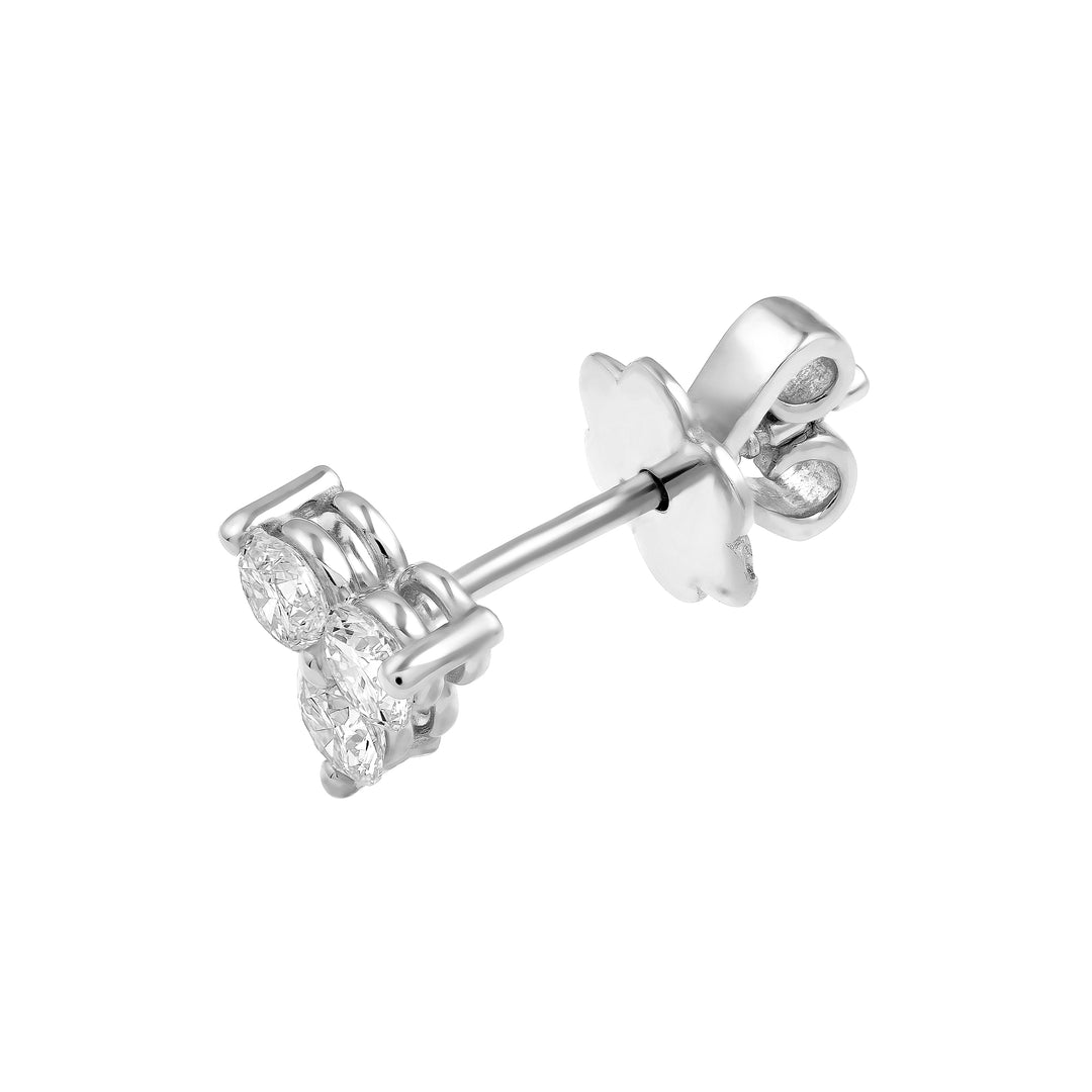 5/8tcw Diamond Trio Stud Earrings