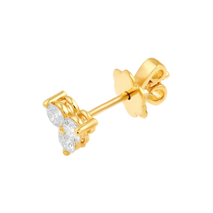 5/8tcw Diamond Trio Stud Earrings