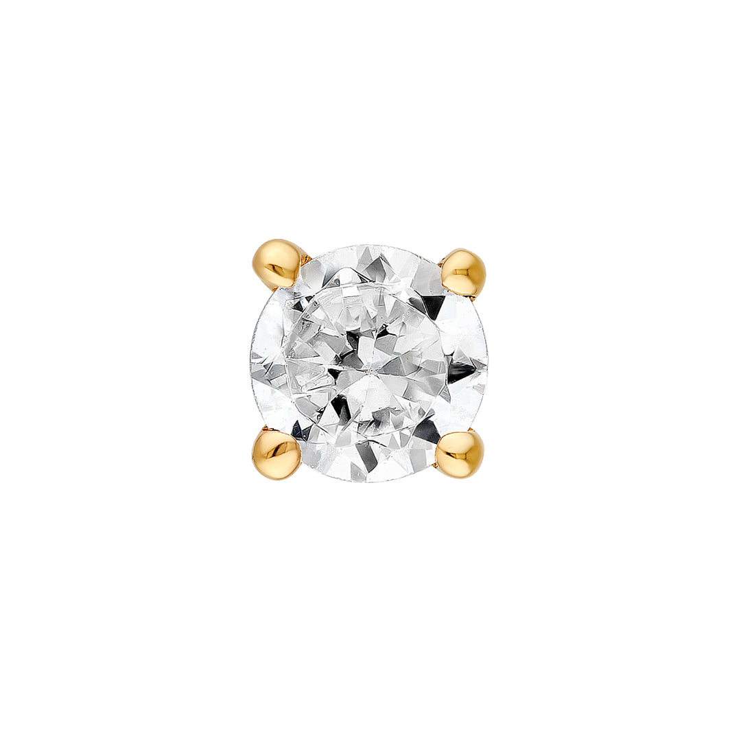 1/5tcw Round Diamond 4 Prong Stud Earrings