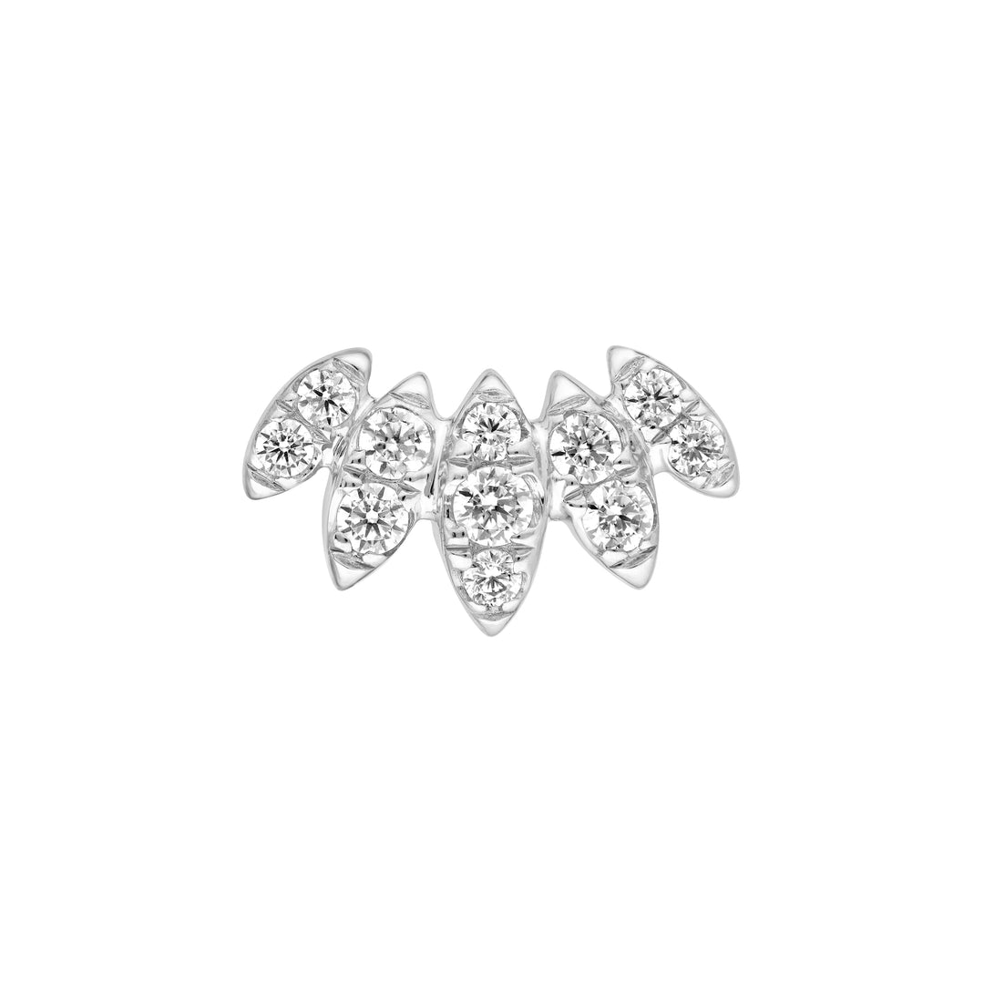 3/8tcw Diamond Flower Stud Earrings