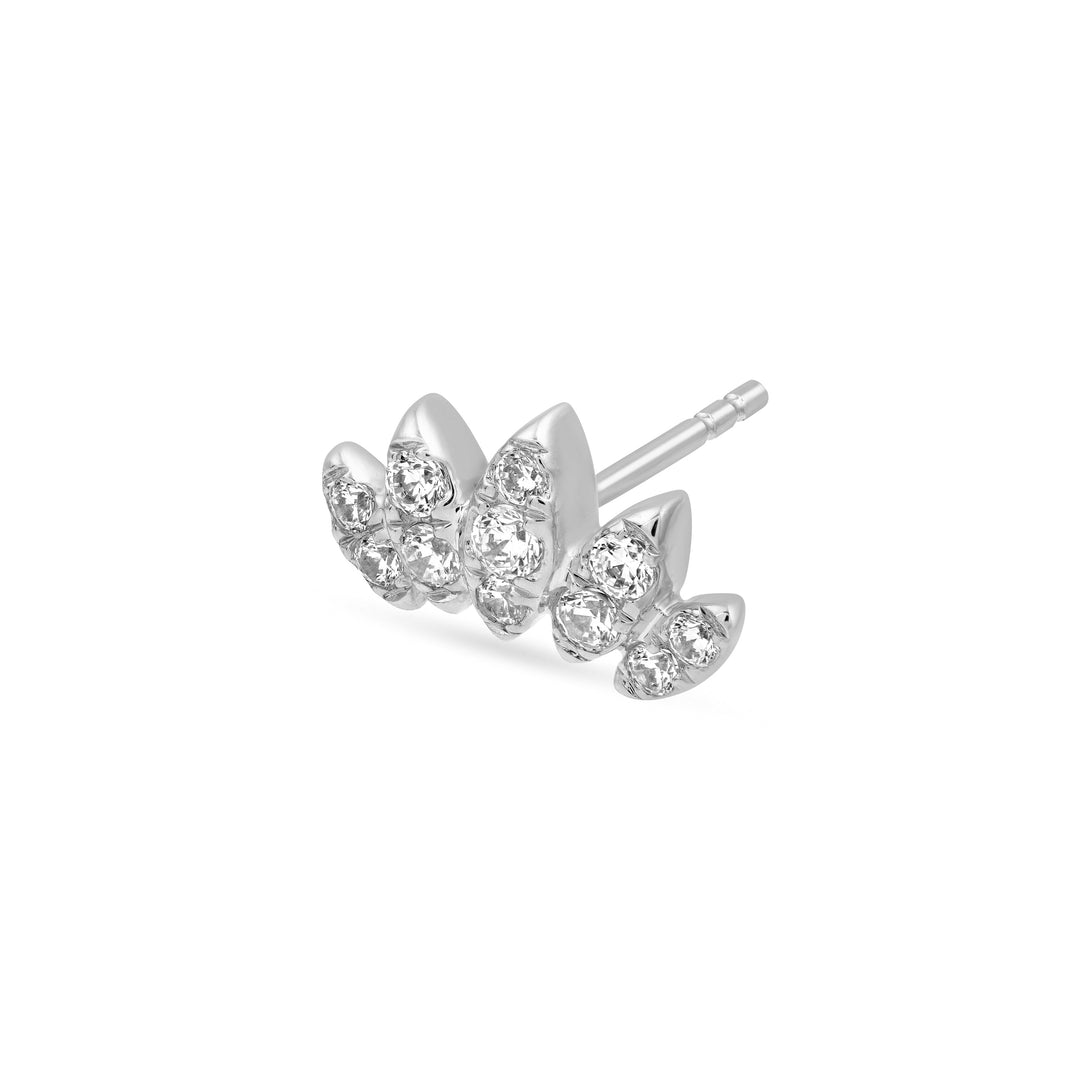 3/8tcw Diamond Flower Stud Earrings