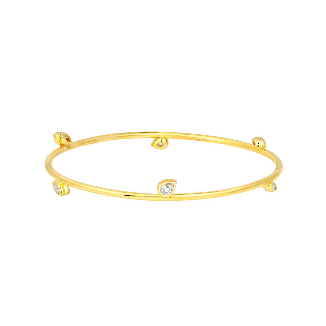 Melodie Bangle (Slanted Pear & Marquise)