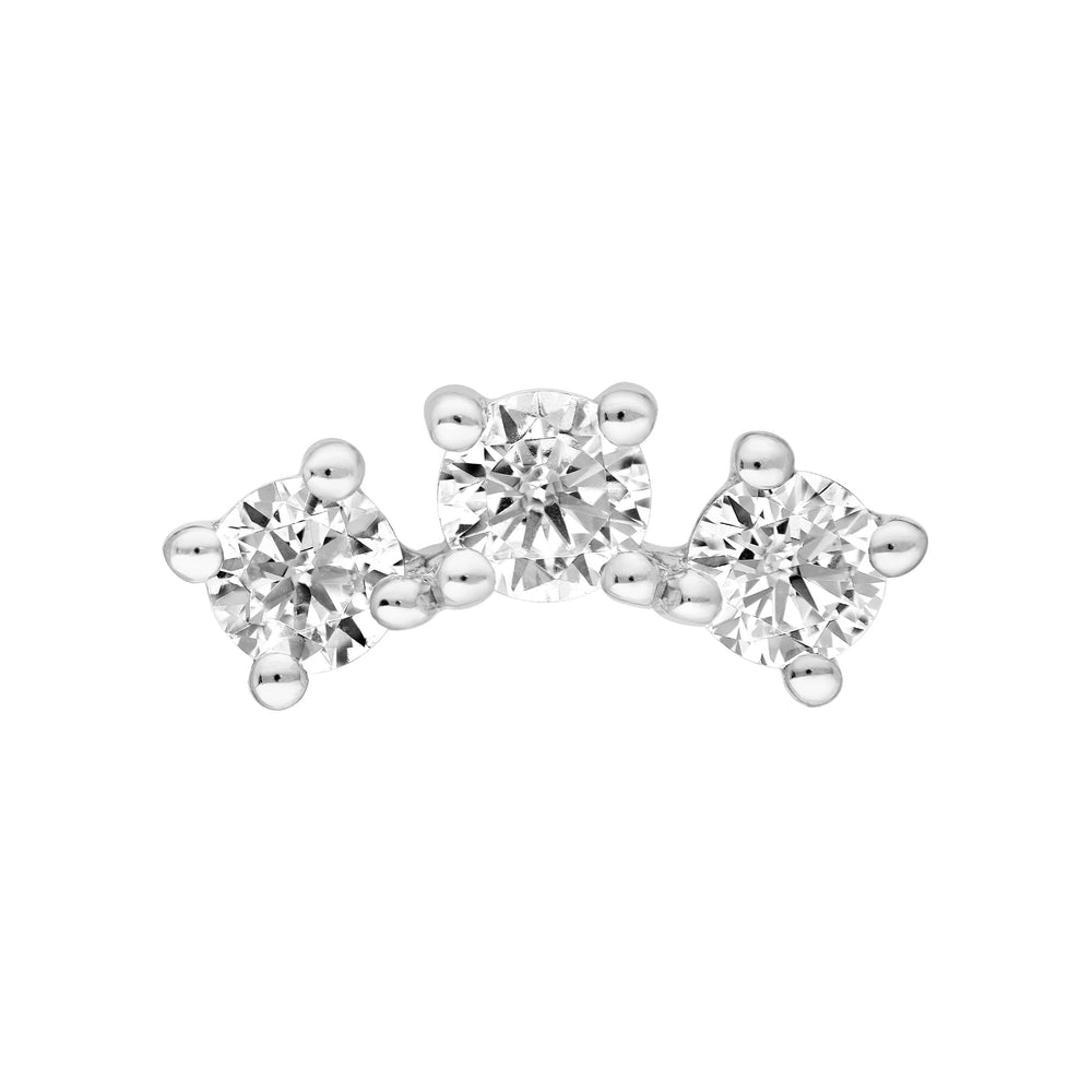 1/2tcw Diamond Trio Stud Earrings