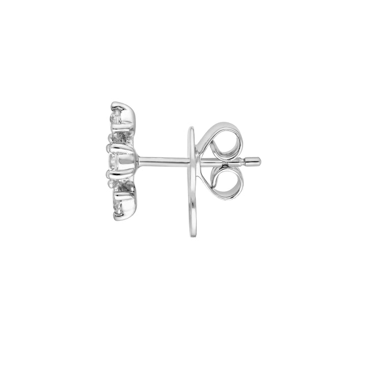 1/2tcw Diamond Trio Stud Earrings