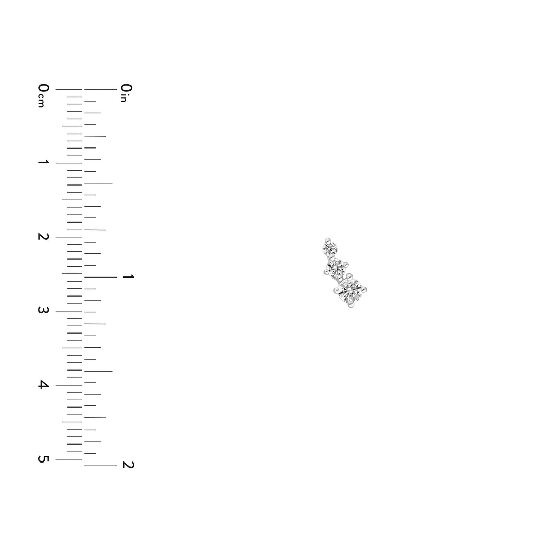 1/5tcw Diamond Graduated Earrings