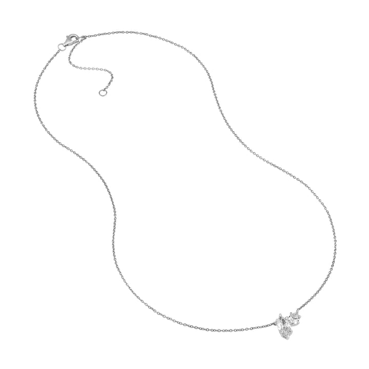 2tcw Marquise & Round Diamond Station Necklace