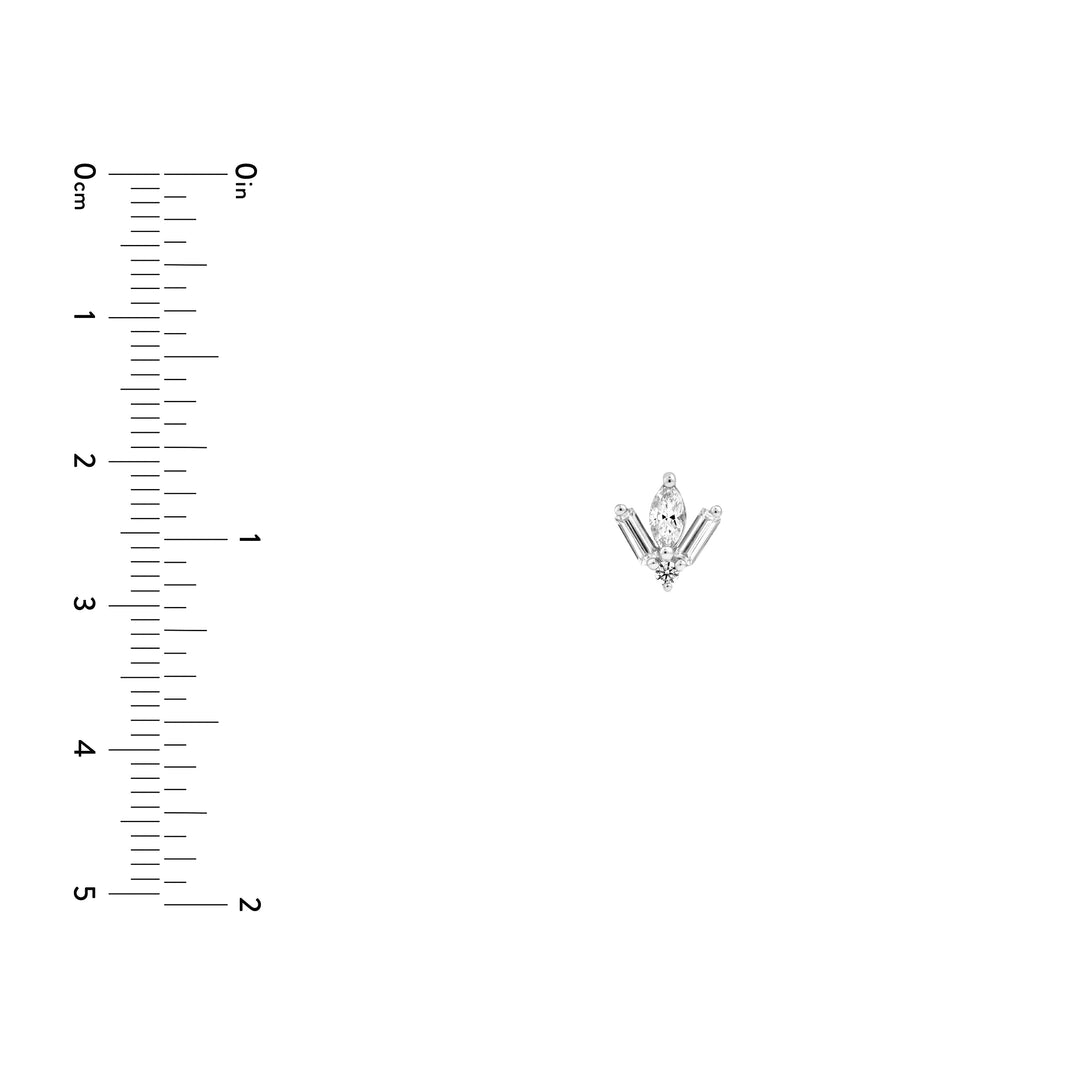 7/8tcw Multi-Cut Diamond Stud Earrings