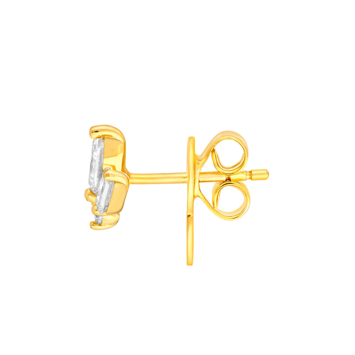7/8tcw Multi-Cut Diamond Stud Earrings