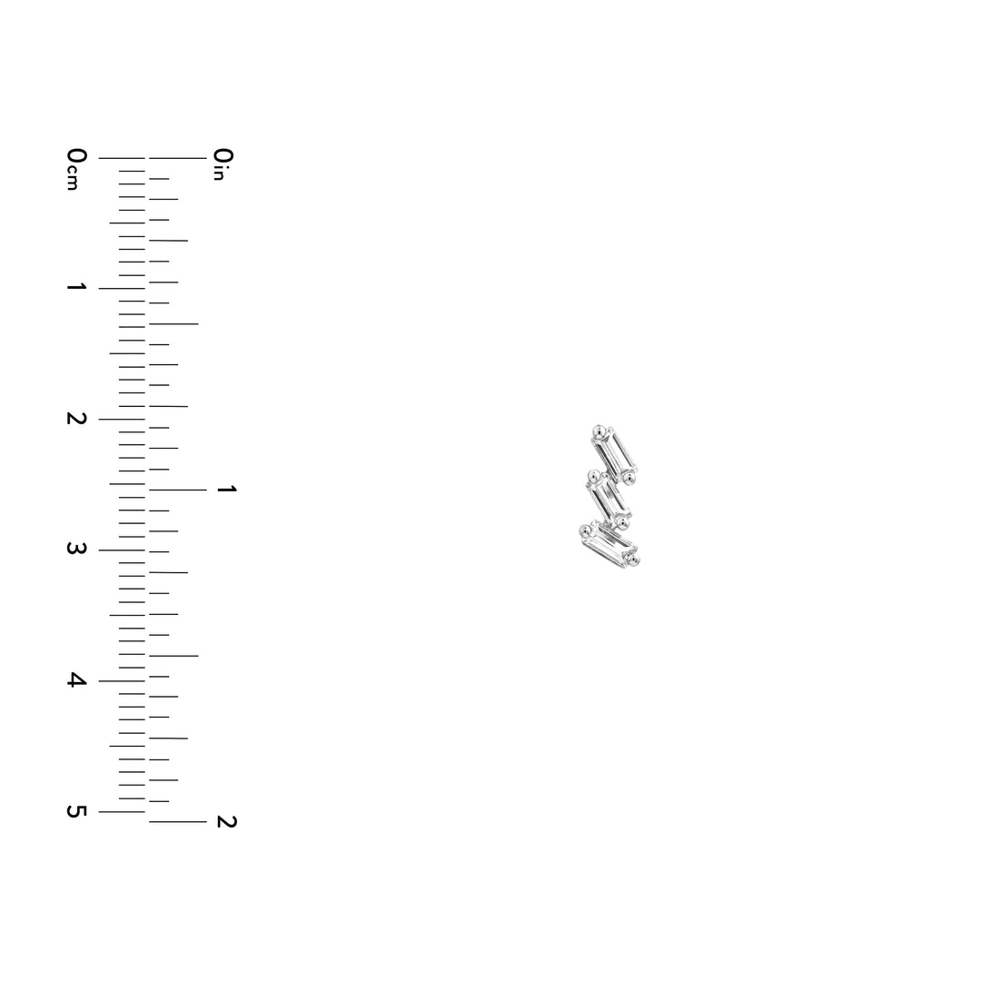 7/8tcw Diamond Helix Earrings