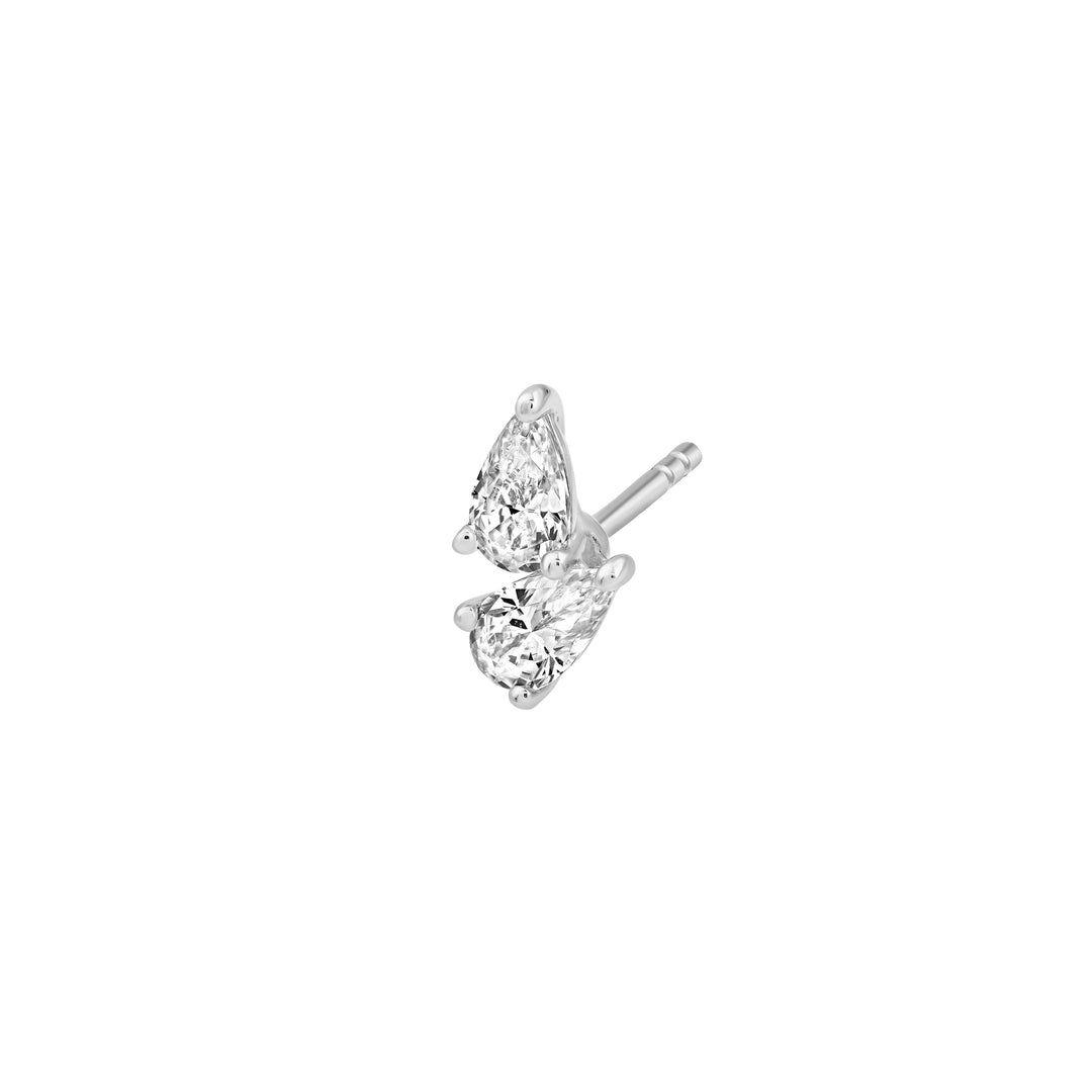 1tcw Diamond Pear Stud Earrings