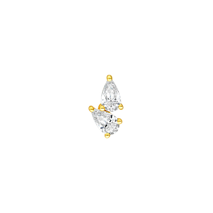 1tcw Diamond Pear Stud Earrings