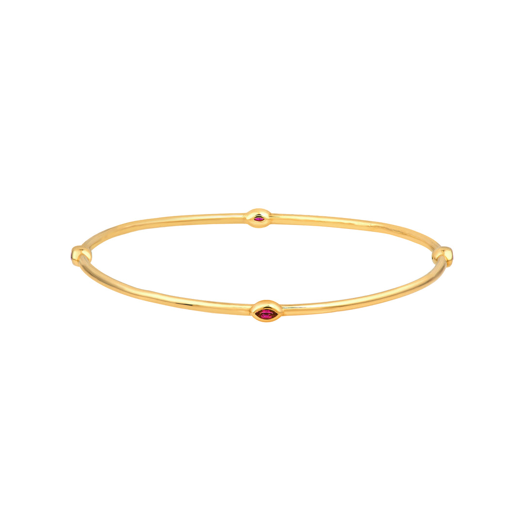 Melodie Bangle (Pink Sapphire Marquise)