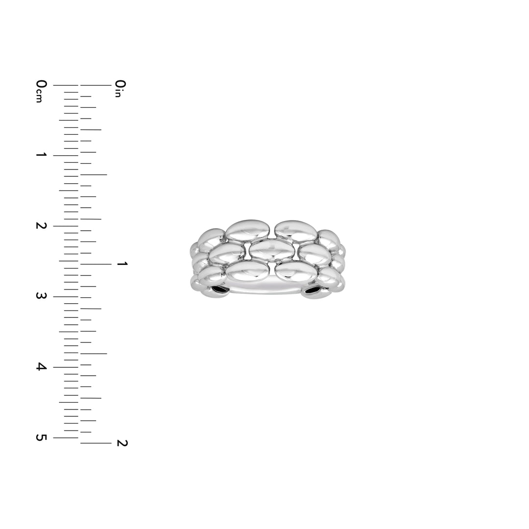 Sterling Silver Panther Link Ring