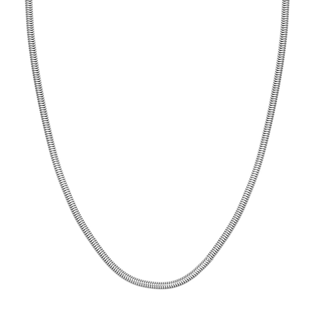 3mm Sterling Silver Round Snake Chain
