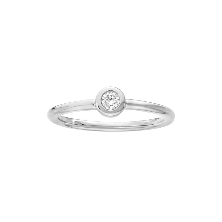 1/8tcw Diamond Bezel Circle Ring