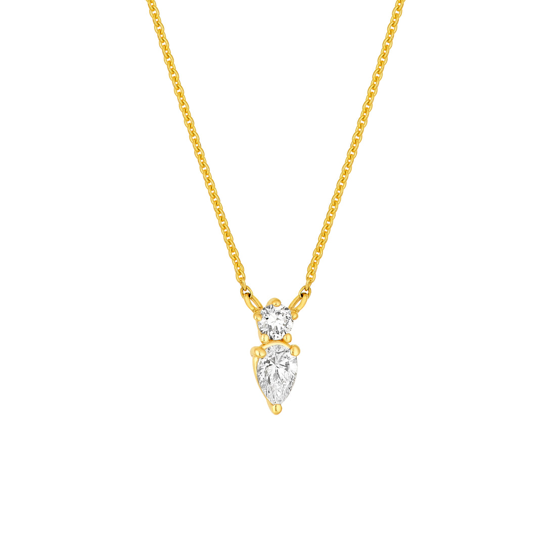 7/8tcw Diamond Drop Pendant Necklace