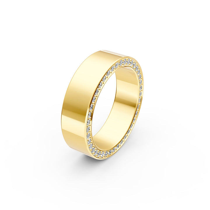 5/8tcw Cigar Diamond Pinky Ring