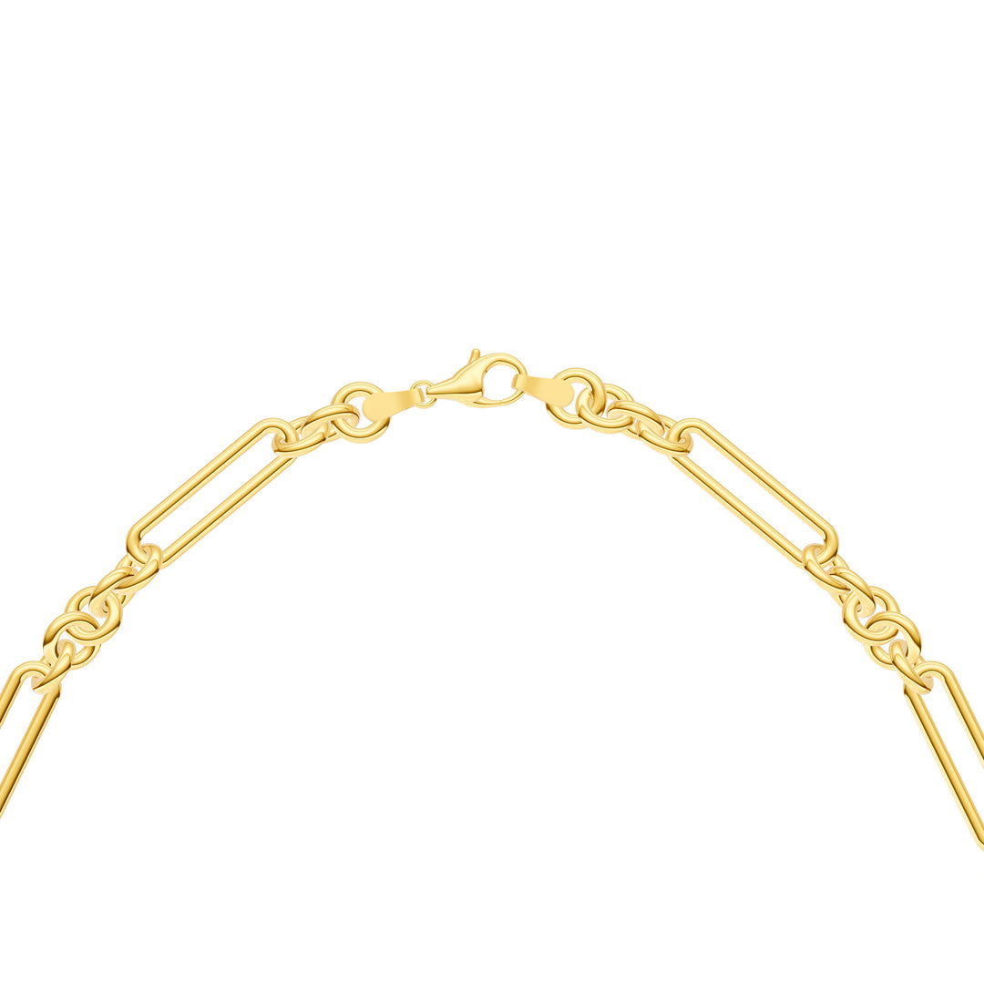 1tcw Red Garnet 5+1 Link Necklace