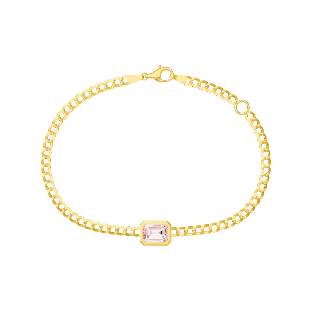Emerald Pink Morganite Forzentina Bracelet