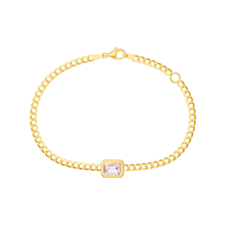 Emerald Pink Morganite Forzentina Bracelet