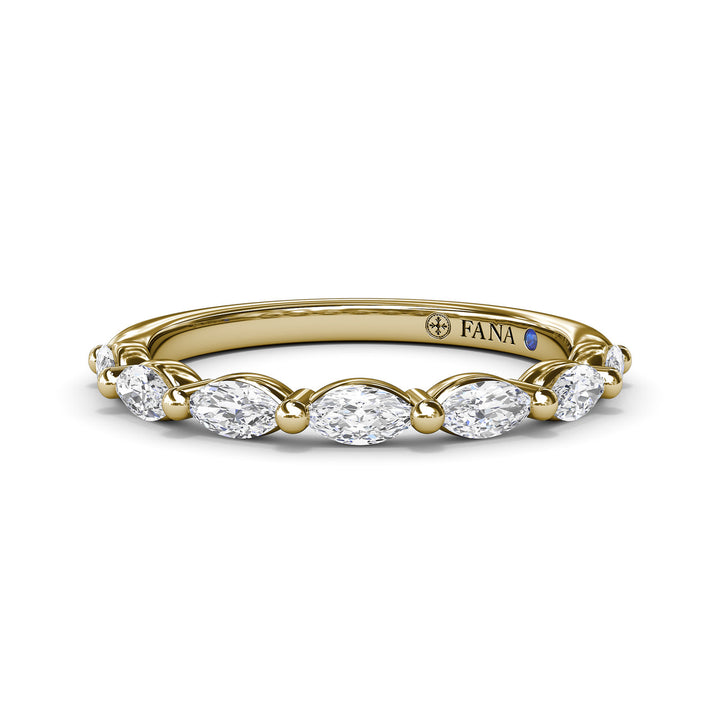 Marquise Diamond Wedding Band