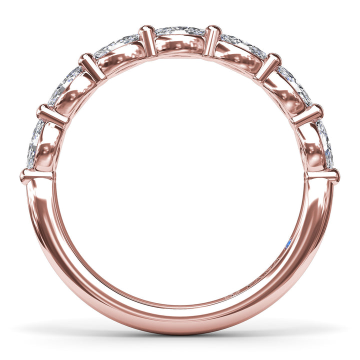 Marquise Diamond Wedding Band