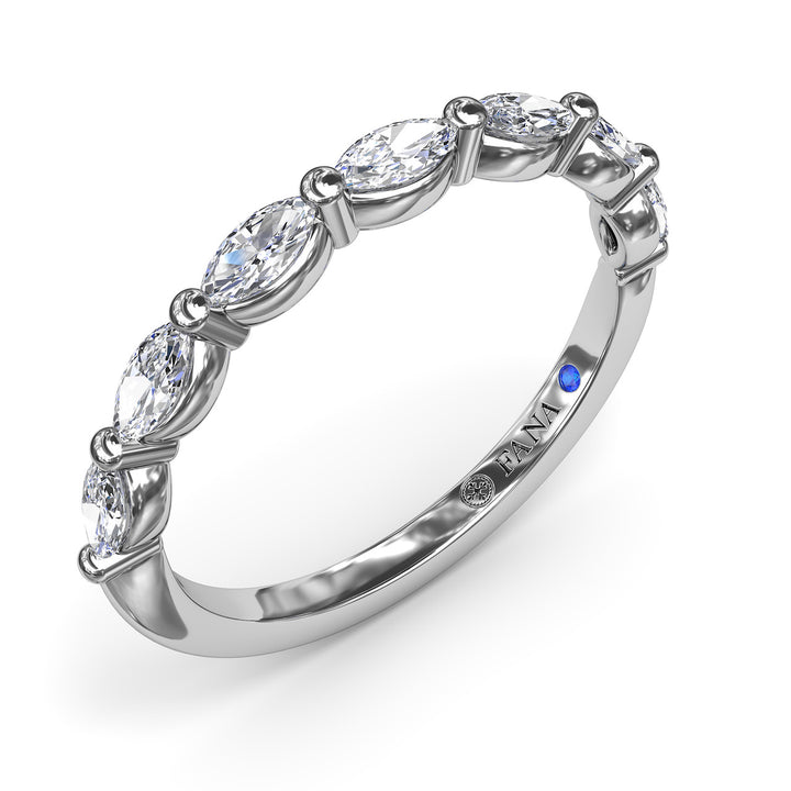 Marquise Diamond Wedding Band