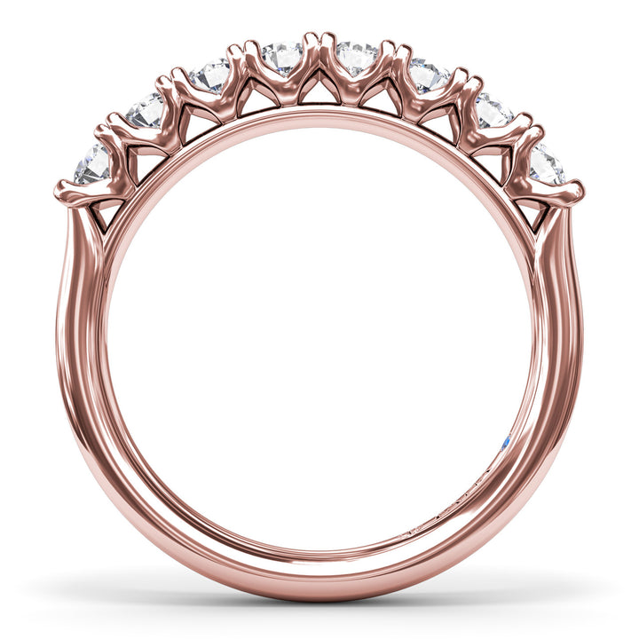 Shimmering and Radiant Diamond Wedding Band