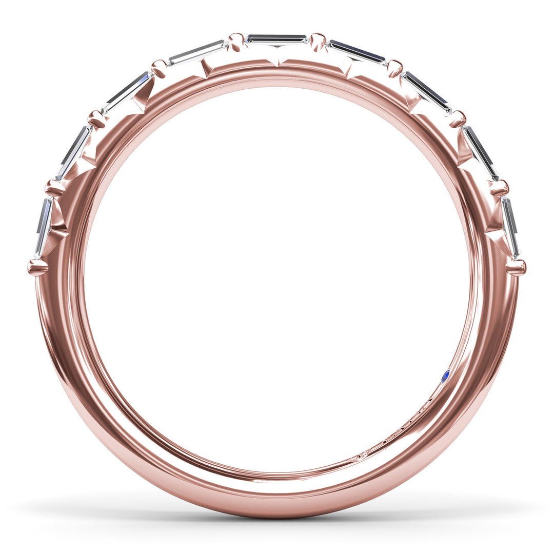 Tapered Baguette Diamond Wedding Band