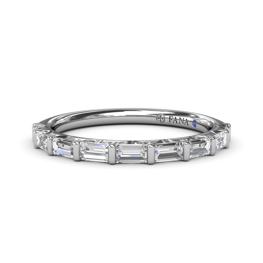 Tapered Baguette Diamond Wedding Band